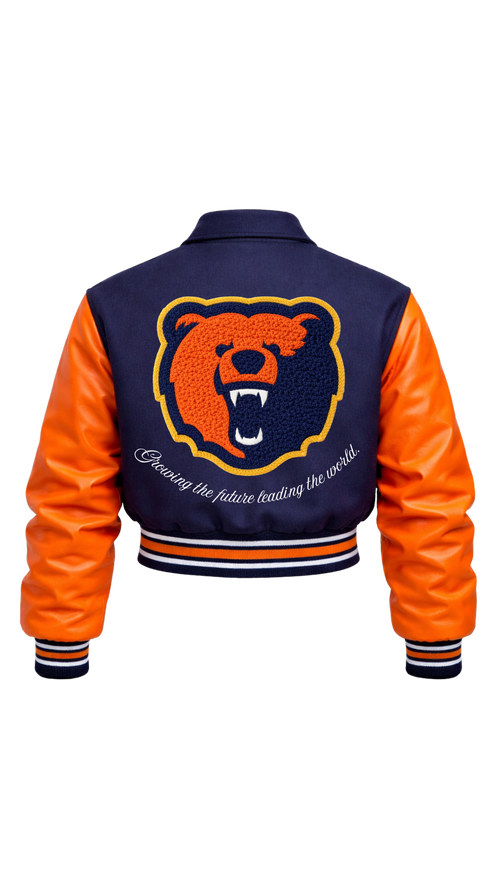 Cropped Morgan State Heritage Varsity Jacket