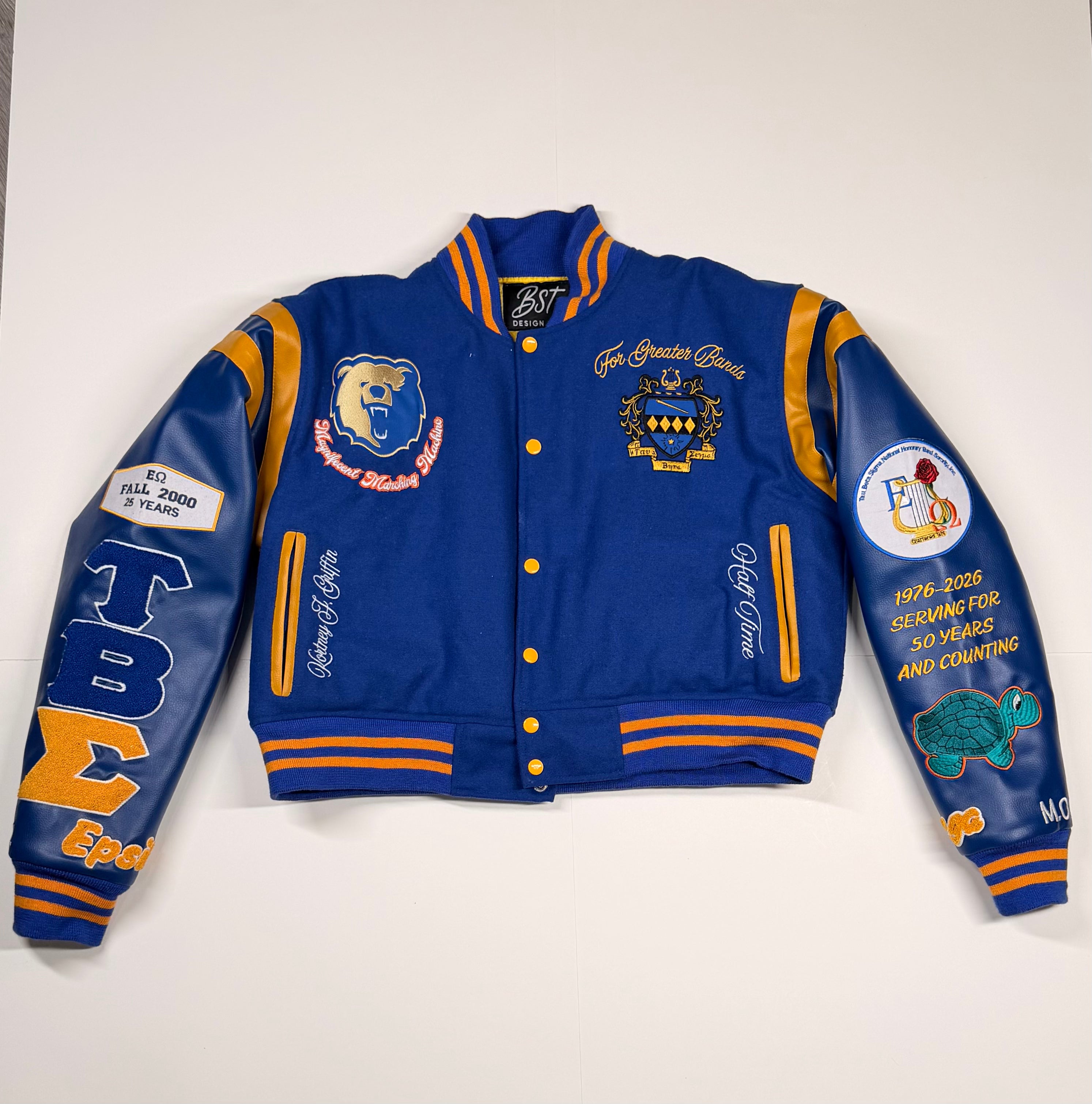 Custom Varsity/Leather Jacket Mockup