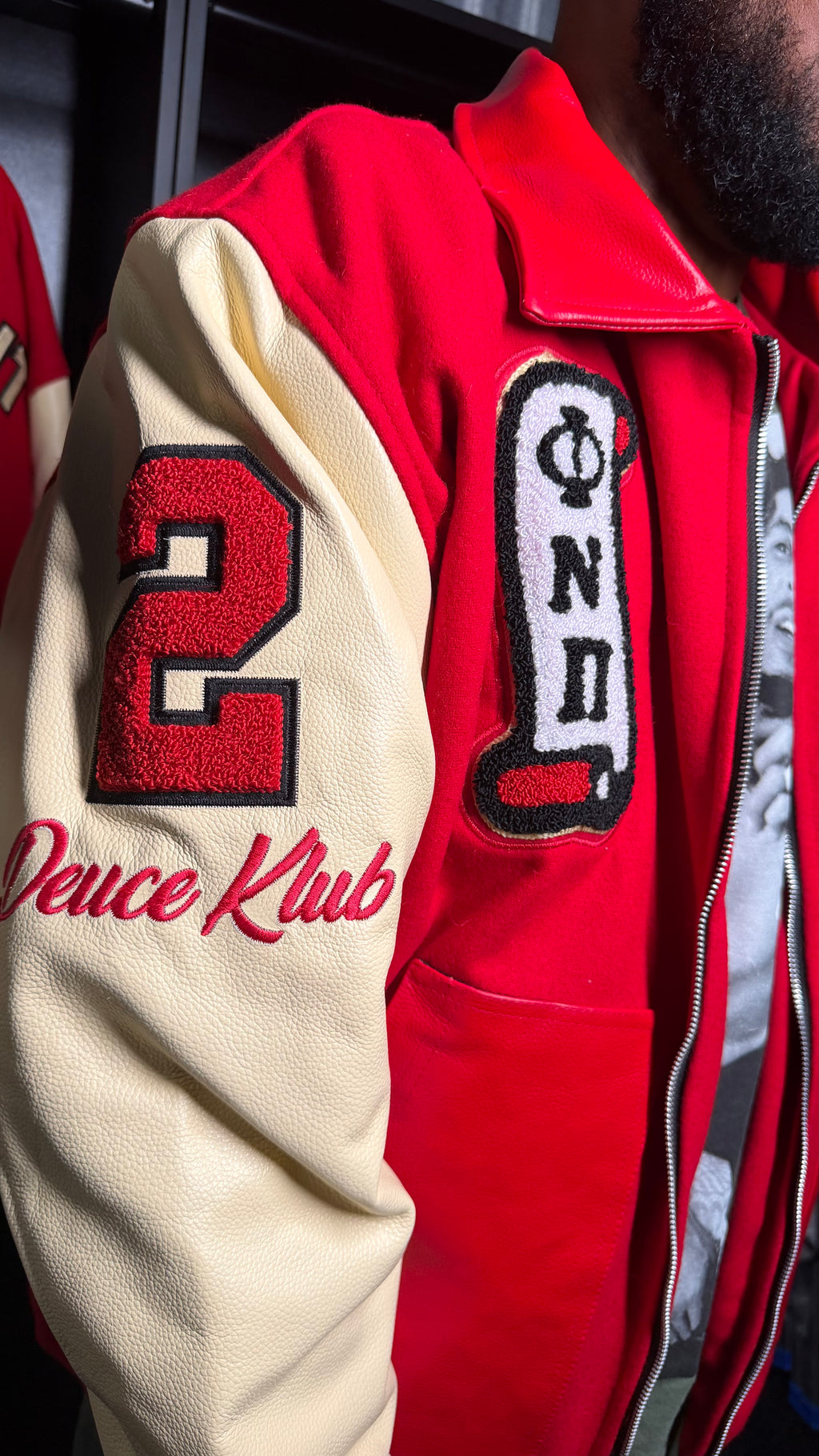 Custom Varsity/Leather Jacket Mockup