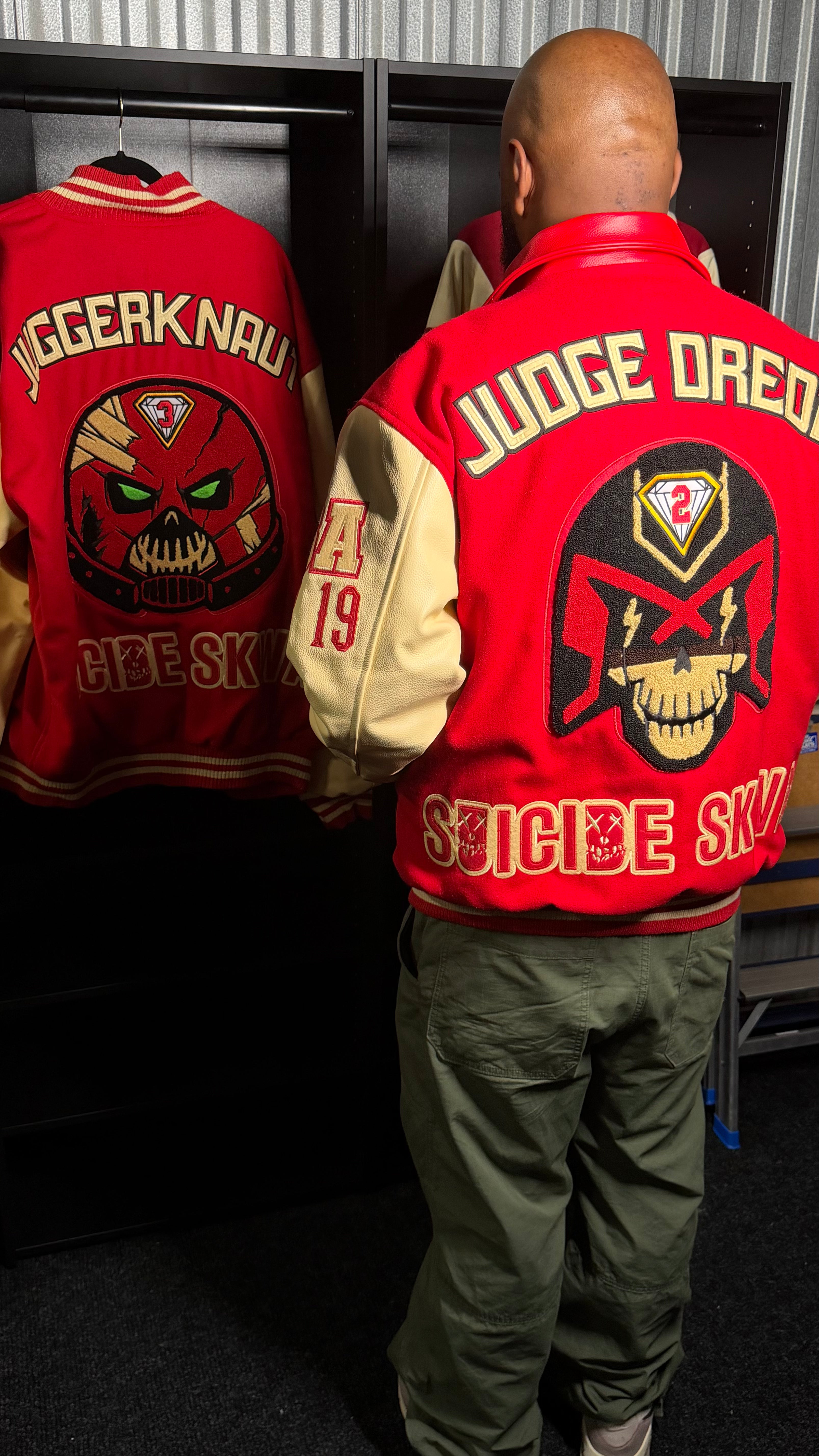 Custom Varsity/Leather Jacket Mockup