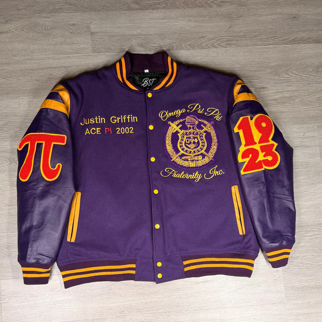 Custom Varsity/Leather Jacket Mockup
